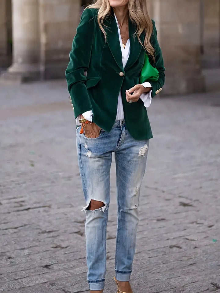 Caterina™ | Blazer elegante in velluto