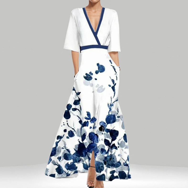Elise™ | Eleganza Floreale Maxi-Abito