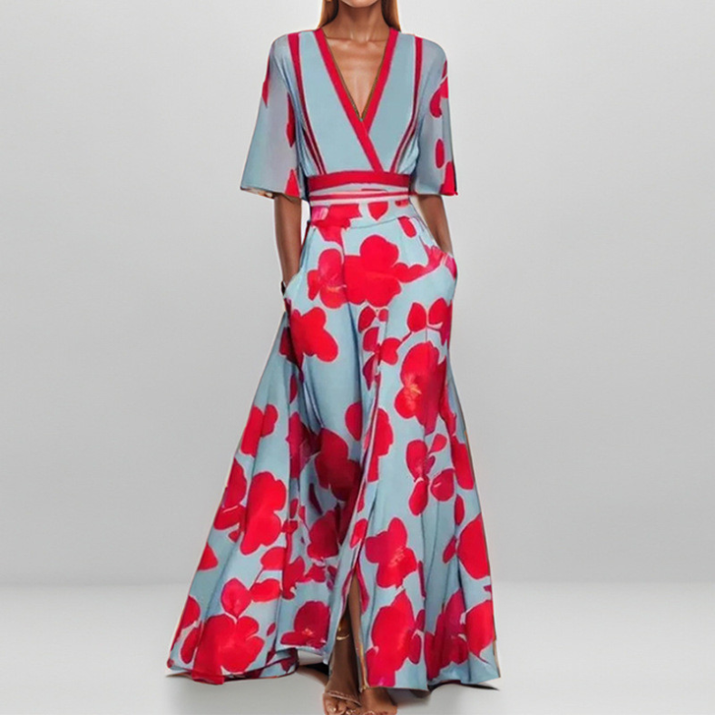 Elise™ | Eleganza Floreale Maxi-Abito