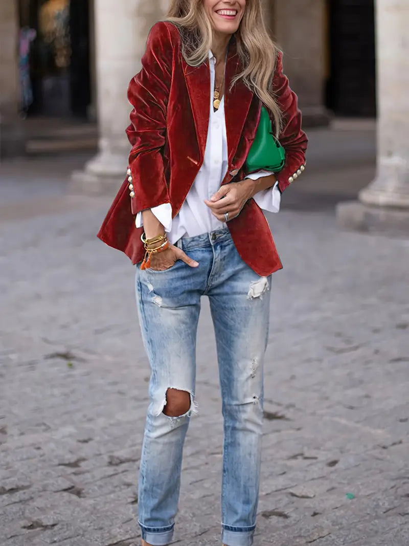 Caterina™ | Blazer elegante in velluto