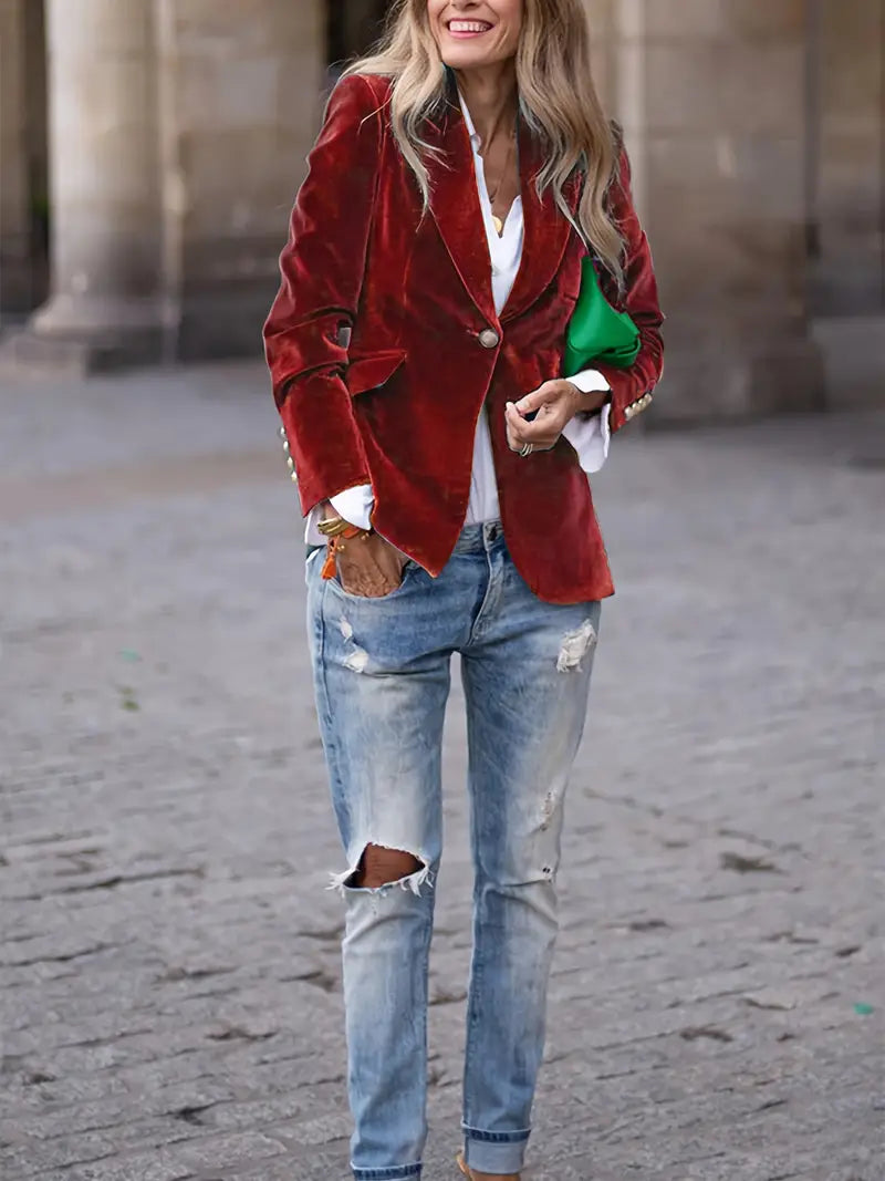 Caterina™ | Blazer elegante in velluto