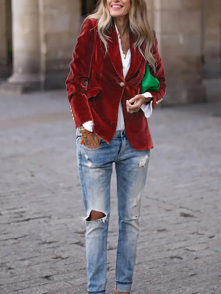 Caterina™ | Blazer elegante in velluto