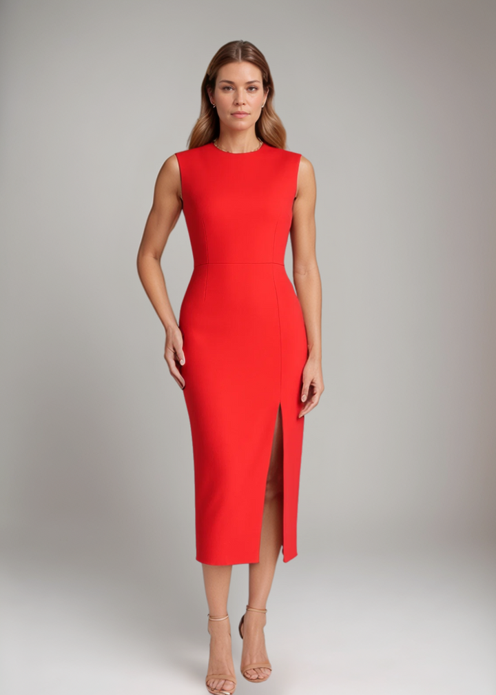 Carolin™ | Elegante Vestito Midi Senza Maniche
