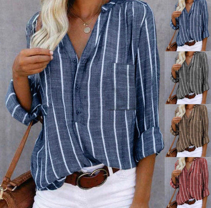 Brigitte™ - Elegante camicia a righe
