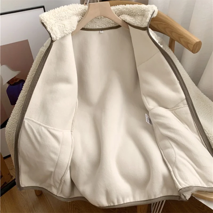 Lilly™ - Giacca invernale da donna con effetto teddy