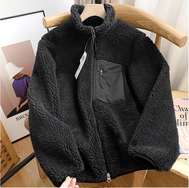Lilly™ - Giacca invernale da donna con effetto teddy