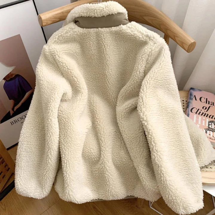 Lilly™ - Giacca invernale da donna con effetto teddy