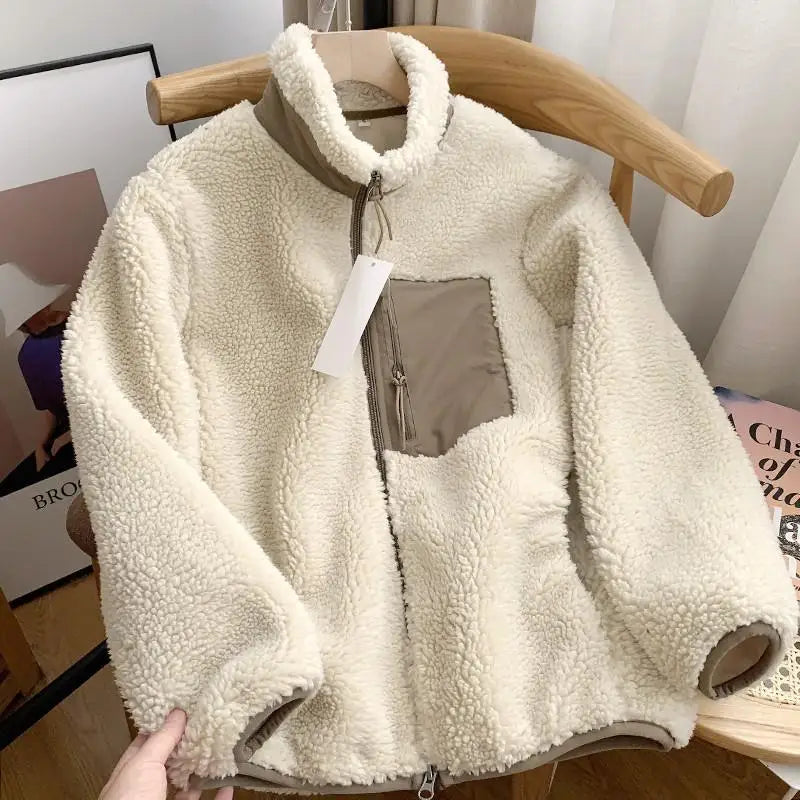 Lilly™ - Giacca invernale da donna con effetto teddy