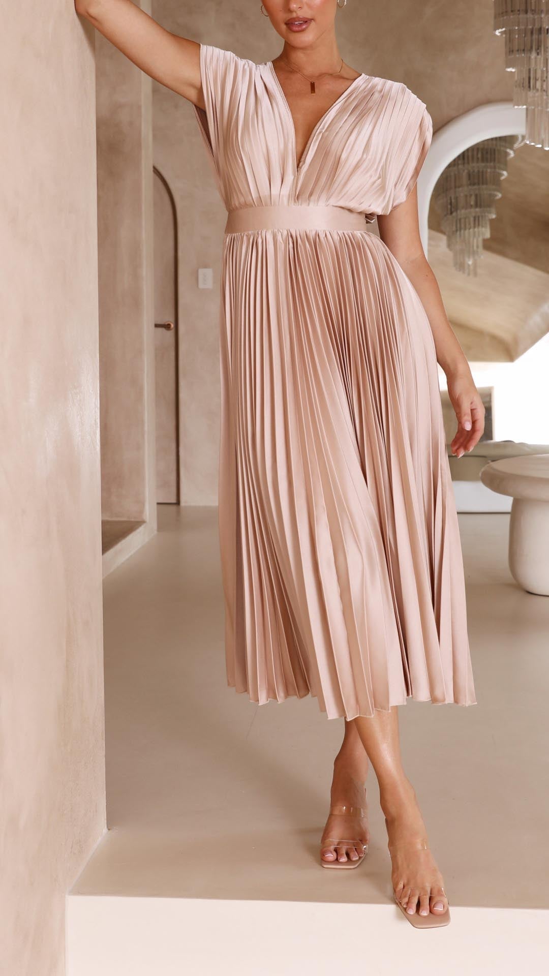 Alexis - Abito elegante a pieghe