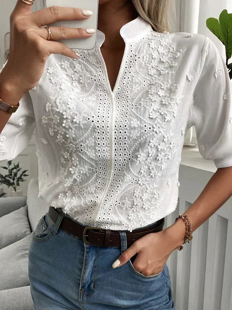 Sophie™ - Blusa ricamata di lusso