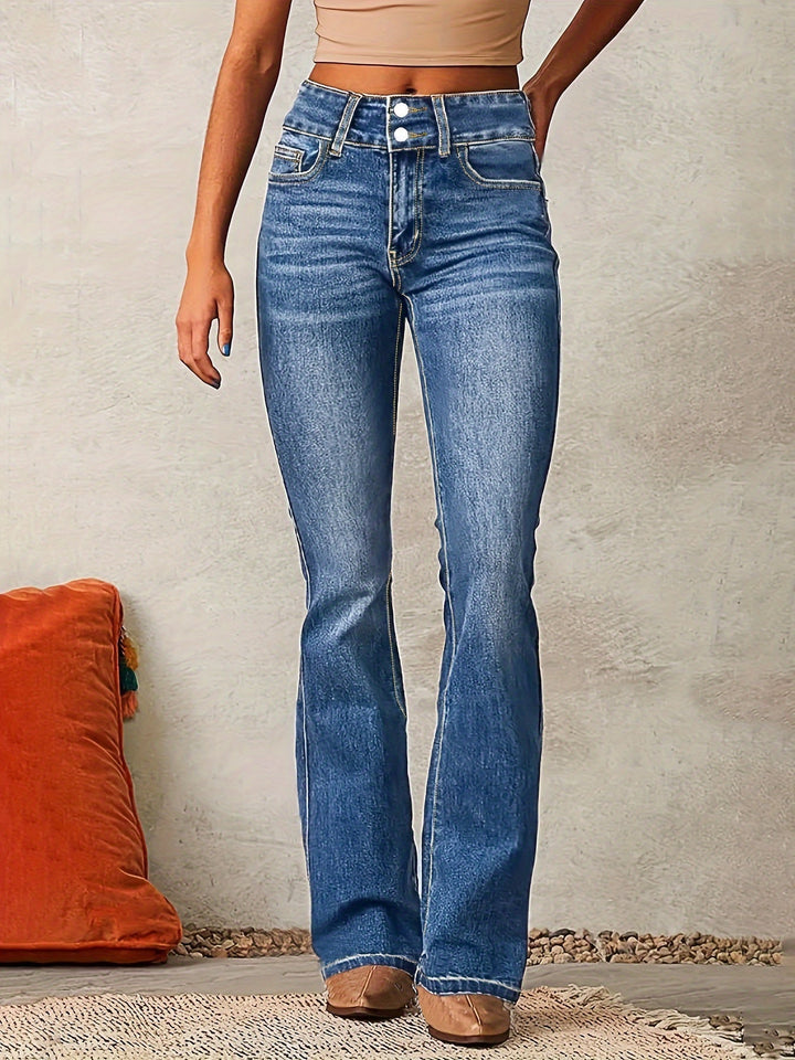 Aya™ | Jeans a vita alta a campana