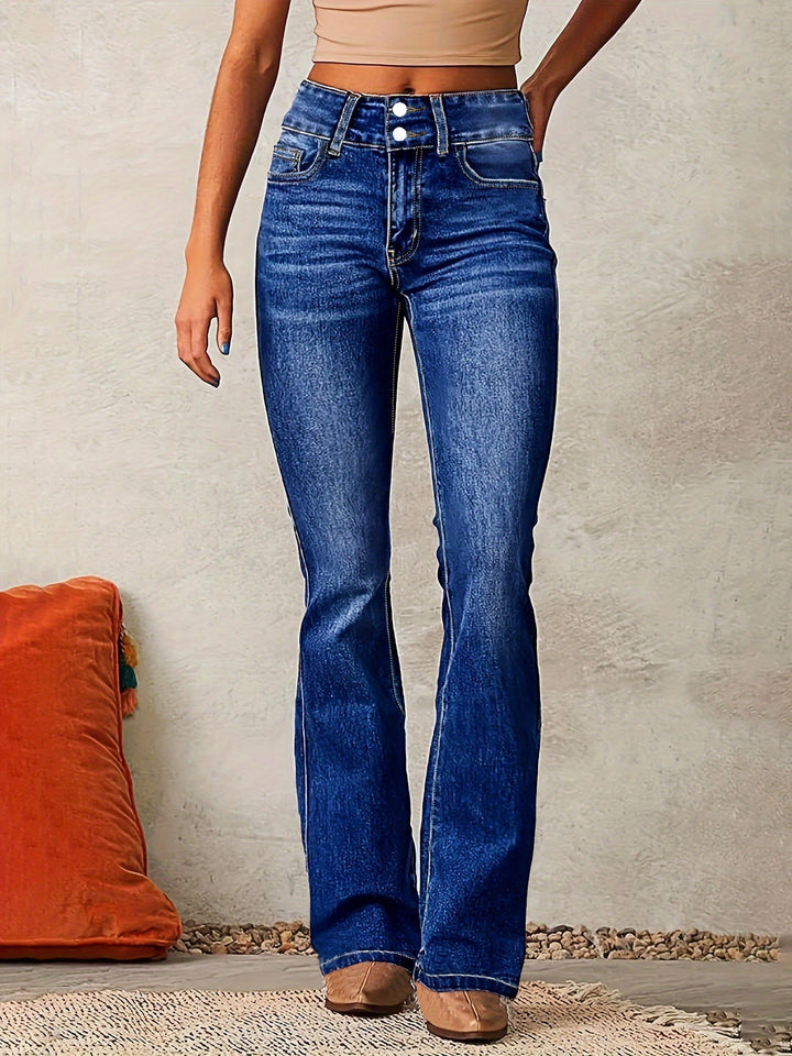 Aya™ | Jeans a vita alta a campana