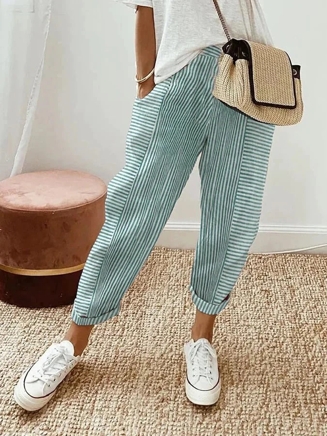 LORA™ | PANTALONI A RIGHE