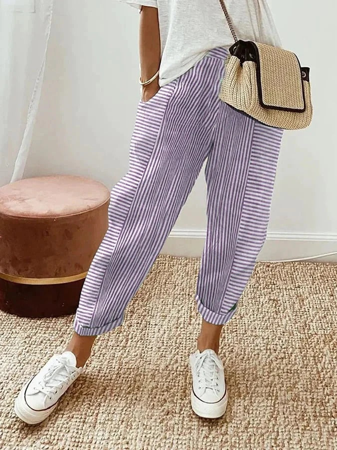 LORA™ | PANTALONI A RIGHE