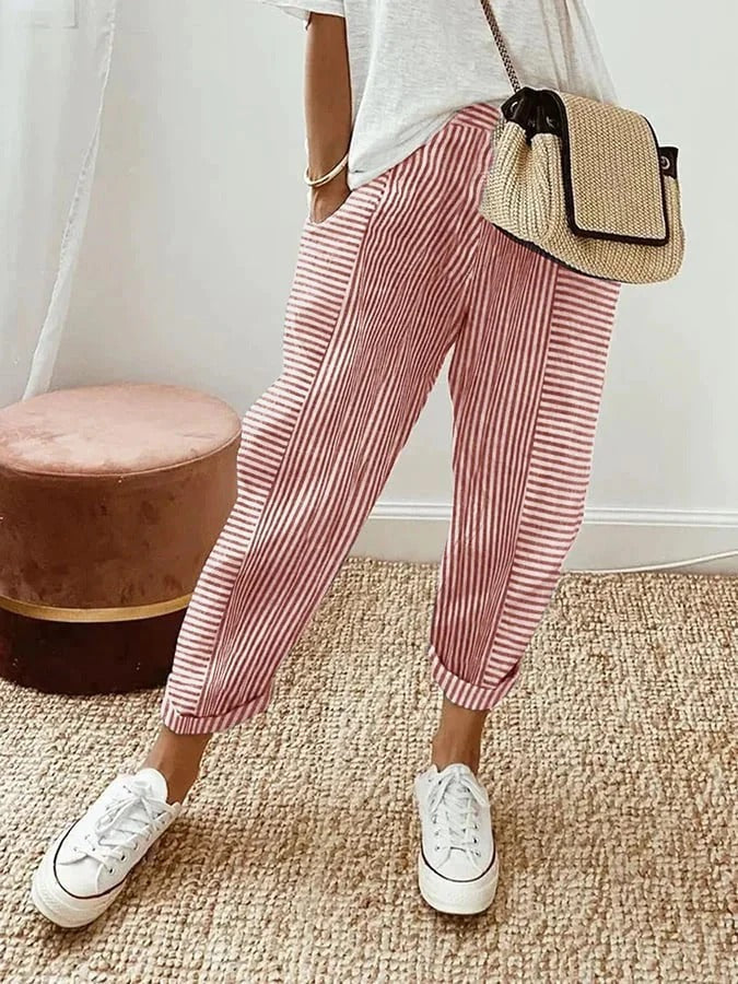 LORA™ | PANTALONI A RIGHE